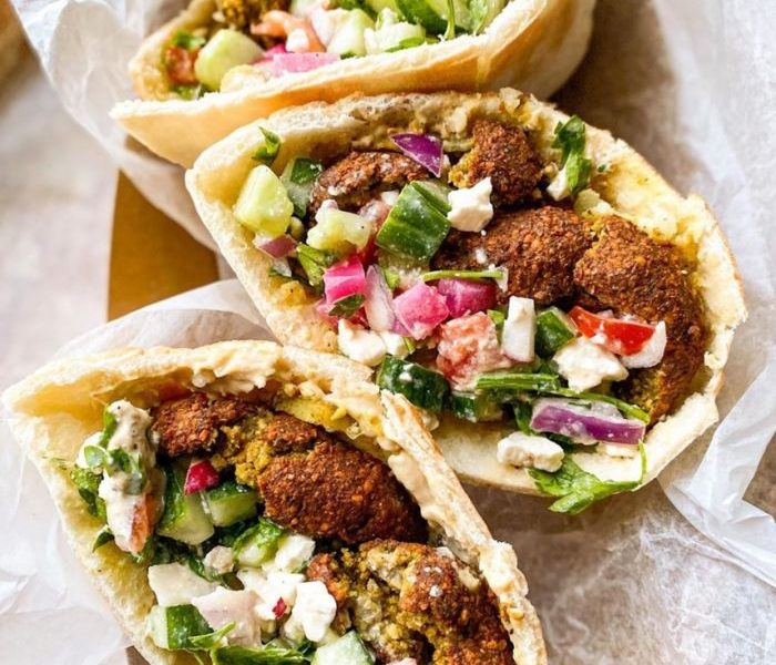 Falafel pita with tahini — J's Kitchen, Grand Cayman meal delivery